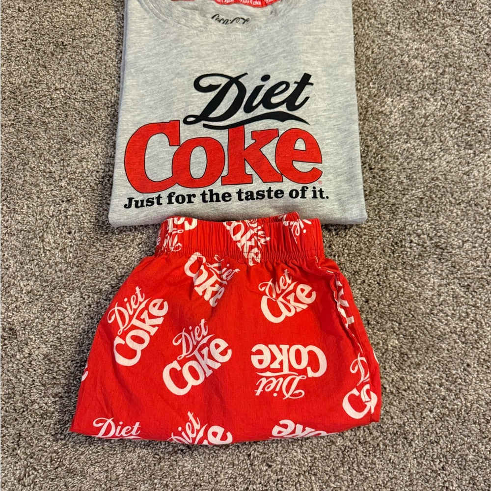 Diet Coke Graphic Tee and Short PJ Set